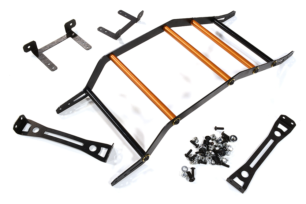 C31325ORANGE Alloy Exo-Skeleton Body Roll Cage Kit for Arrma 1/8 Outcast 6S BLX AR406086 - Image 1