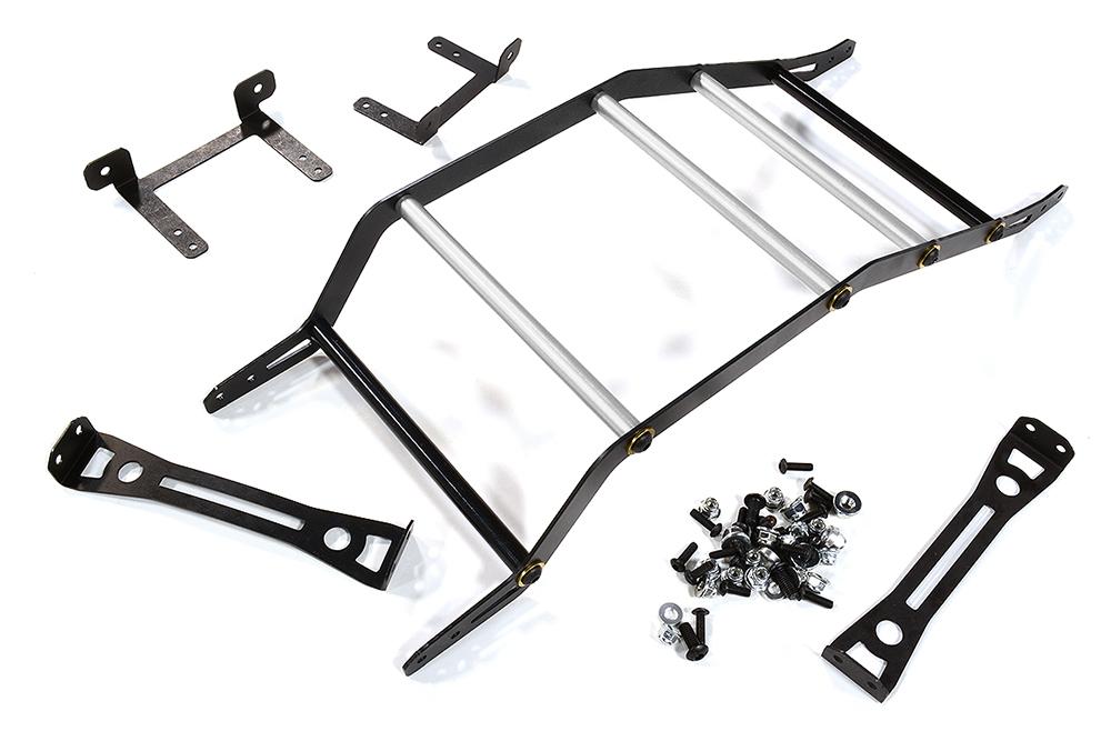C31325SILVER Alloy Exo-Skeleton Body Roll Cage Kit for Arrma 1/8 Outcast 6S BLX AR406086 - Image 1
