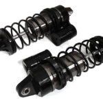 Grey Billet Machined Piggyback Front Shocks for Losi 1/5 Scale DBXL-E & 2.0