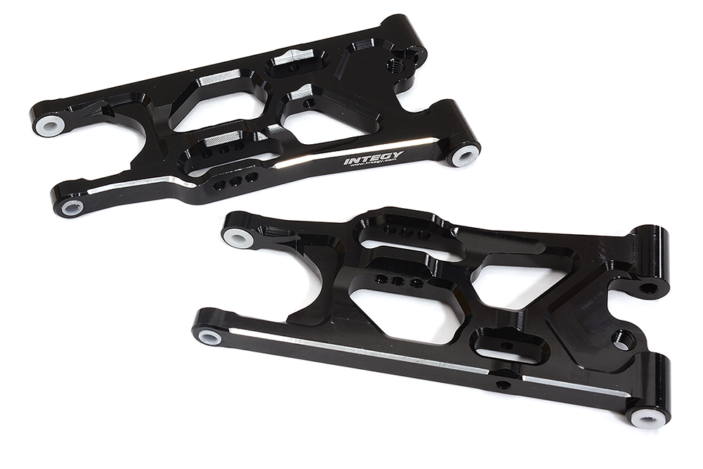 C31333BLACK Billet Machined Rear Lower Arms for Losi 1/10 Lasernut U4 4WD Brushless RTR - Image 1
