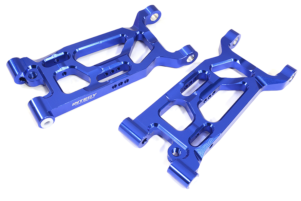 C31334BLUE Billet Machined Front Lower Arms for Losi 1/10 Lasernut U4 4WD Brushless RTR - Image 1