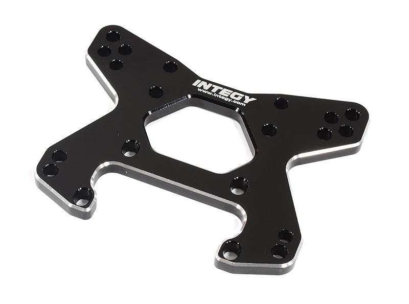 C31336BLACK Billet Machined Front Shock Tower for Losi 1/10 Lasernut U4 4WD Brushless RTR - Image 1