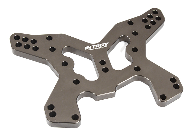 C31337GREY Billet Machined Rear Shock Tower for Losi 1/10 Lasernut U4 4WD Brushless RTR - Image 1