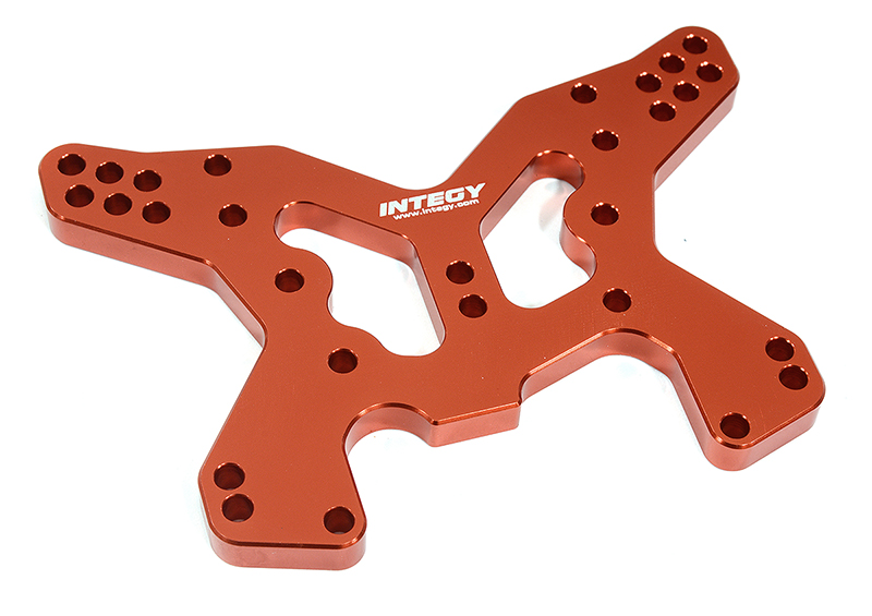 C31337RED Billet Machined Rear Shock Tower for Losi 1/10 Lasernut U4 4WD Brushless RTR - Image 1