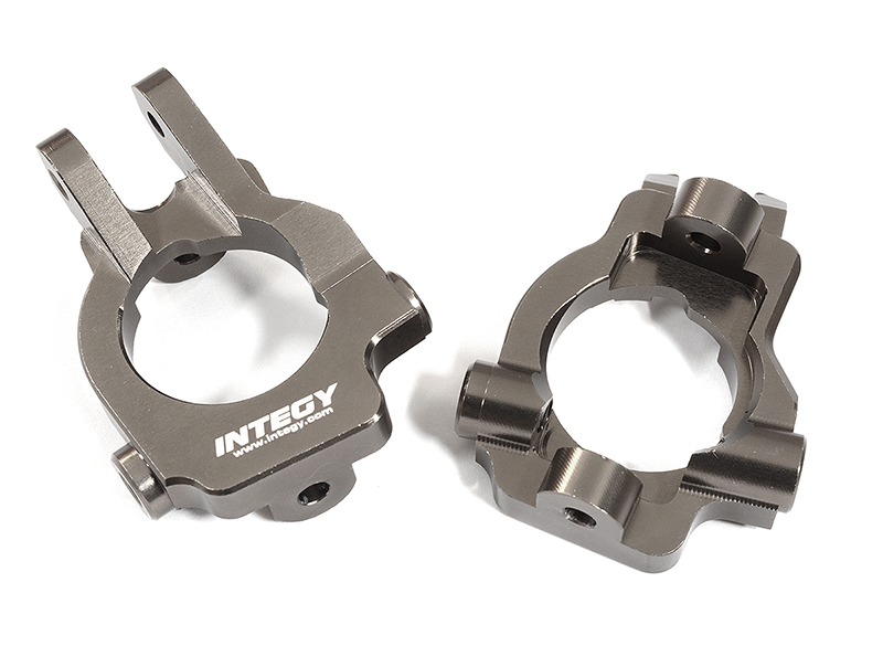 C31338GREY Billet Machined Caster Blocks for Losi 1/10 Lasernut U4 4WD Brushless RTR - Image 1