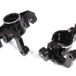 Machined Black Steering Knuckles for Losi 1/10 Lasernut U4 4WD Brushless RTR