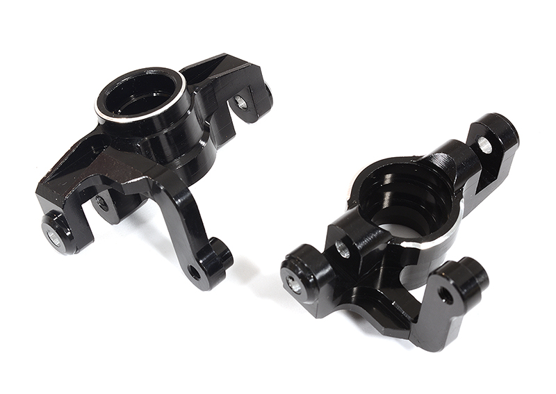 C31339BLACK Machined Black Steering Knuckles for Losi 1/10 Lasernut U4 4WD Brushless RTR - Image 1