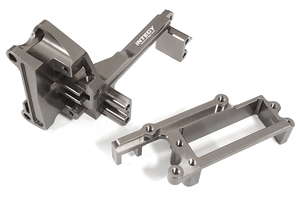 C31341GREY Billet Machined Handbrake Module Base & Mount for Arrma 1/7 Infraction 6S BLX - Image 1