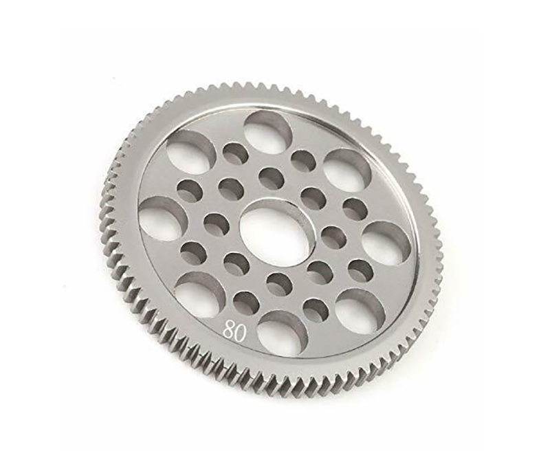 C31349 48 Pitch Metal Spur Gear 80T for 1/10 On-Road (Mount Thickness = 2.4mm) - Image 1