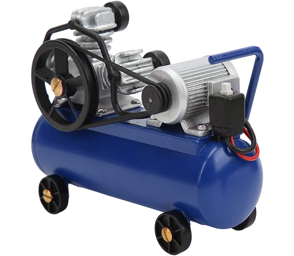 C31359BLUE Realistic Gas Powered Air Compressor, Horizontal Portable for 1/10 Scale - Image 1