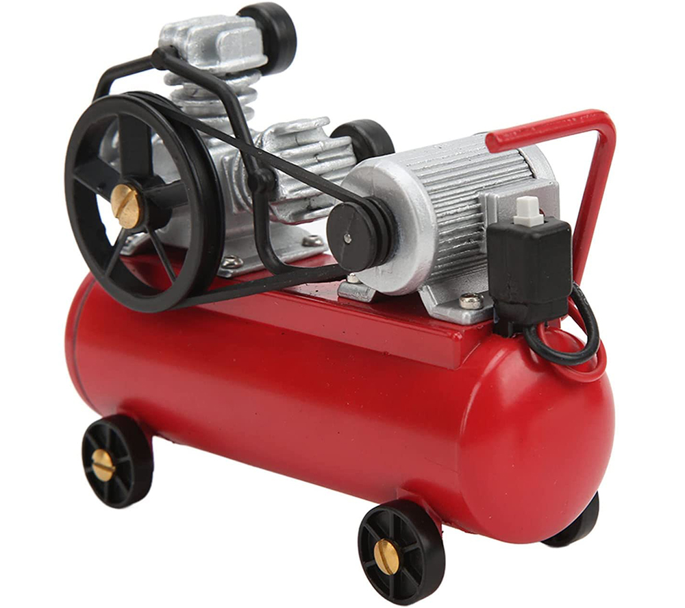 C31359RED Realistic Gas Powered Air Compressor, Horizontal Portable for 1/10 Scale - Image 1