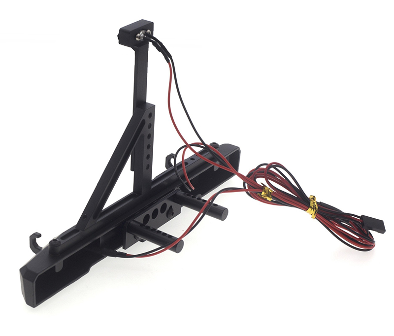 C31364 Alloy Realistic Rear Bumper w/ LED for 1/10 Scale Crawler (Mount=41-43mm) - Image 1