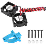 Motor Clamp Mount + Twin Cooling Fan for TRX-4 & SCX10 (Motor: 36mm O.D.)
