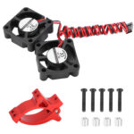 Motor Clamp Mount + Twin Cooling Fan for TRX-4 & SCX10 (Motor: 36mm O.D.)