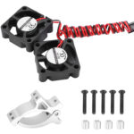 Motor Clamp Mount + Twin Cooling Fan for TRX-4 & SCX10 (Motor: 36mm O.D.)