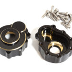 Machined Brass 42g Each Portal Cover (2) for Traxxas TRX-4 Scale & Trail Crawler