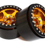 2.2 Size Billet Machined Alloy 5 Spoke Wheel(2) 115g Each for 1/10 Scale Crawler