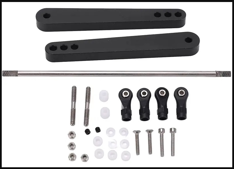 C31384BLACK Anti Roll Stabilizer Sway Bar Kit for Axial Wraith 2.2 & RR10 Bomber - Image 1