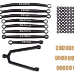 Billet Machined Alloy Linkage Set for Axial 1/24 SCX24 C10 B-17 Rock Crawler