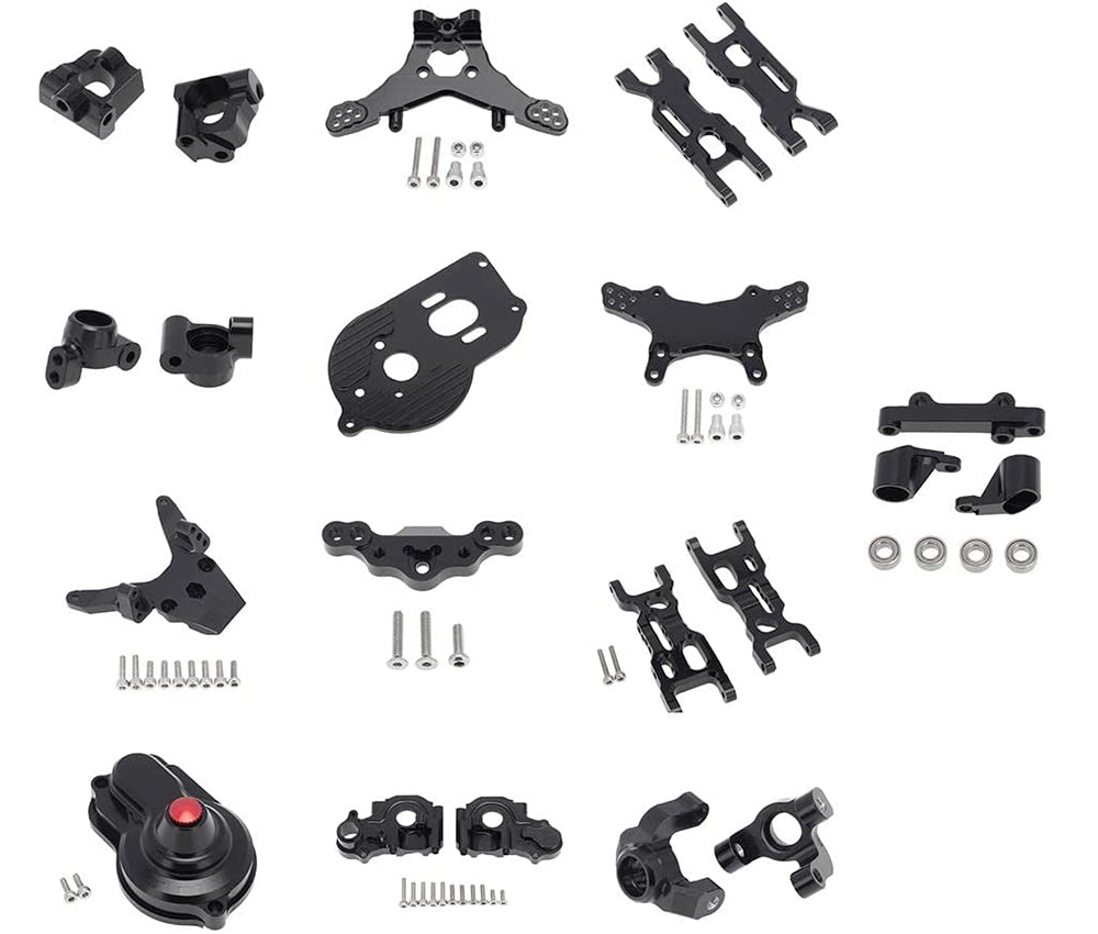 C31393BLACK Alloy Machined Complete Conversion Kit for Losi 1/18 Mini-T 2.0 - Image 1
