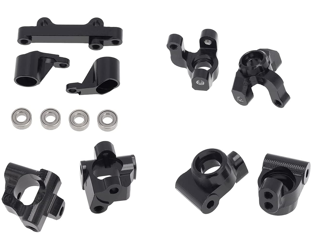 C31395BLACK Alloy Machined Suspension Package A for Losi 1/18 Mini-T 2.0 - Image 1
