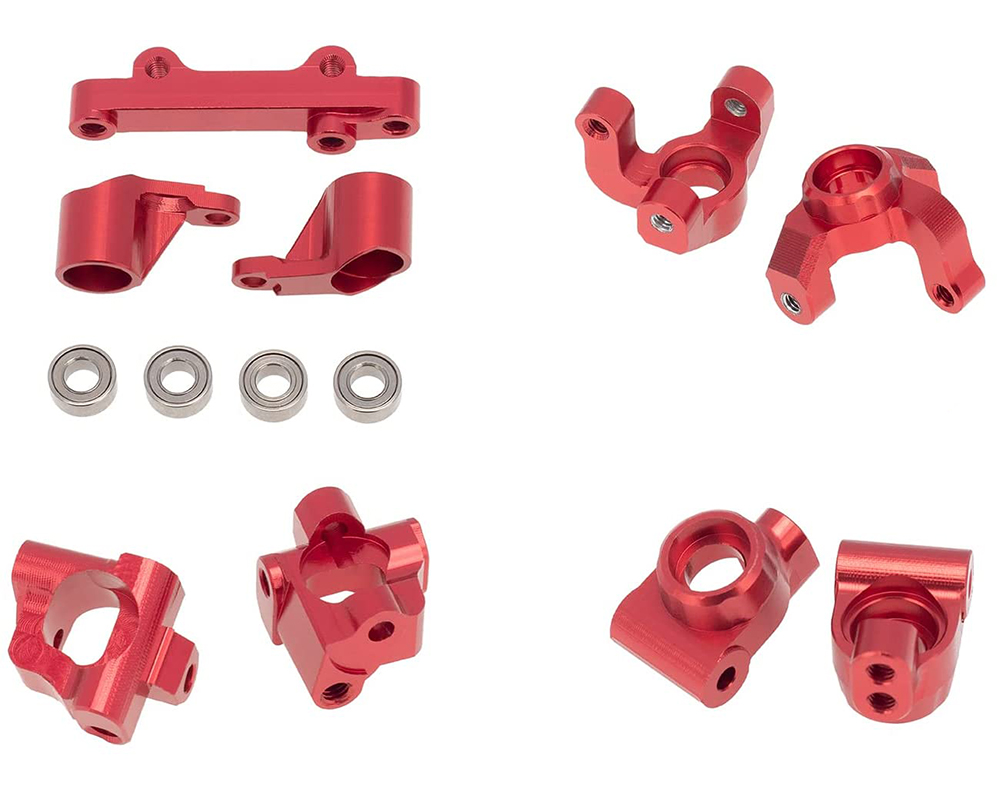 C31395RED Alloy Machined Suspension Package A for Losi 1/18 Mini-T 2.0 - Image 1