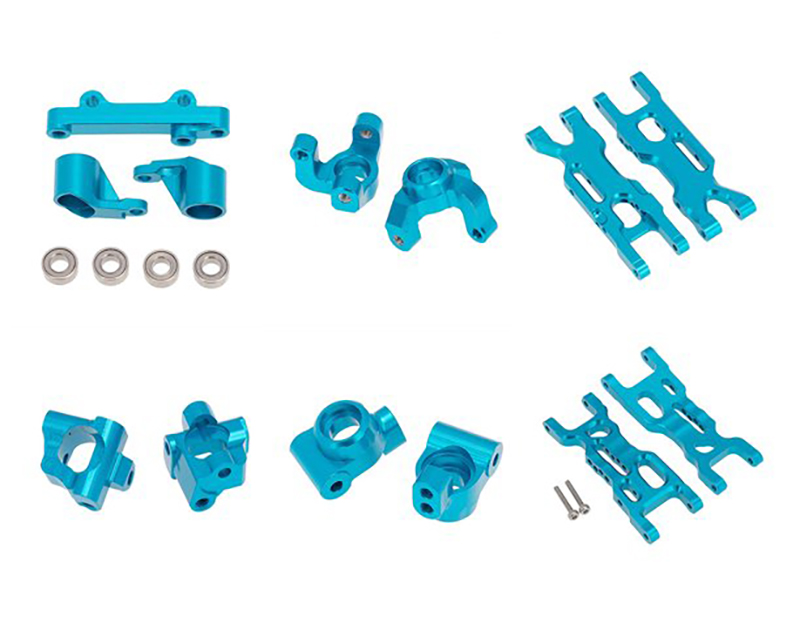 C31396BLUE Alloy Machined Suspension Package B for Losi 1/18 Mini-T 2.0 - Image 1