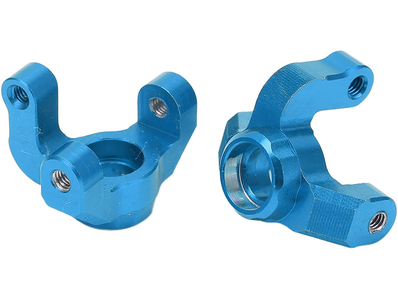 C31403BLUE Alloy Machined Steering Blocks for Losi 1/18 Mini-T 2.0 - Image 1