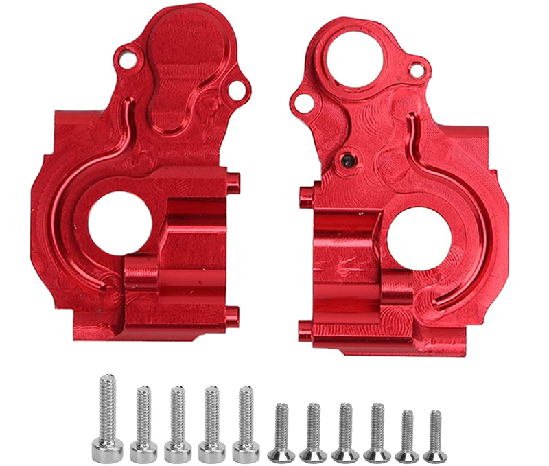 C31406RED Alloy Machined Main Gearbox Housings for Losi 1/18 Mini-T 2.0 - Image 1