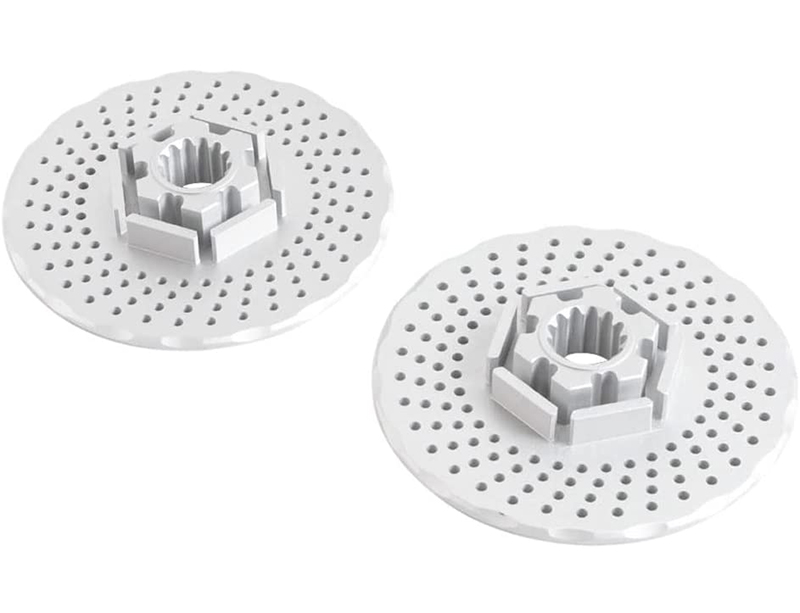 C31411SILVER Realistic Alloy Rear Brake Disc (2) + 3mm Offset for Traxxas X-Maxx 4X4 7756 - Image 1