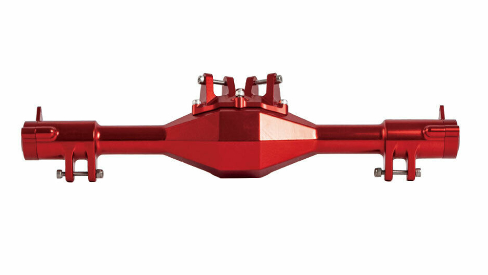 C31420RED Alloy Machined Rear Axle Housings for Losi 1/6 Super Baja Rey 2.0 - Image 1