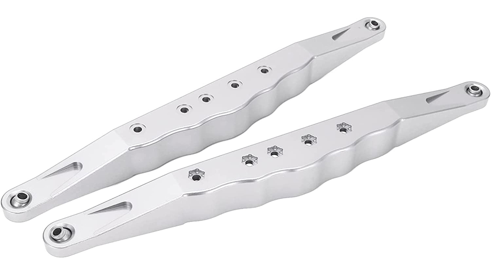 C31431SILVER Alloy Machined Rear Lower Suspension Arms for Losi 1/6 Super Baja Rey 2.0 - Image 1