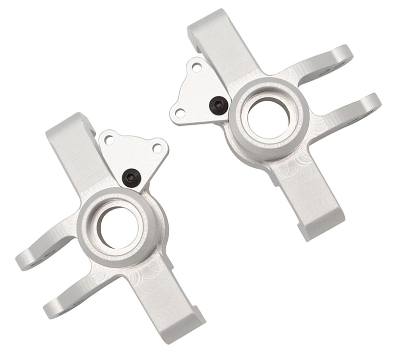 C31432SILVER Alloy Machined Steering Blocks for Losi 1/6 Super Baja Rey 2.0 - Image 1