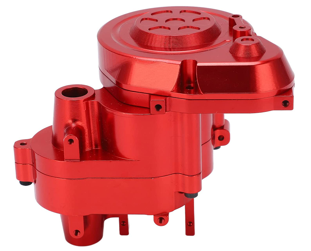 C31434RED Alloy Machined Gearbox Housings for Axial 1/10 RBX10 Ryft 4WD Rock Bouncer - Image 1