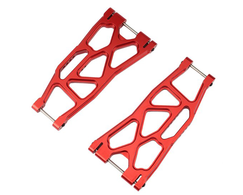C31437RED Billet Machined Lower Suspension Arms for Traxxas X-Maxx 4X4 7731 - Image 1