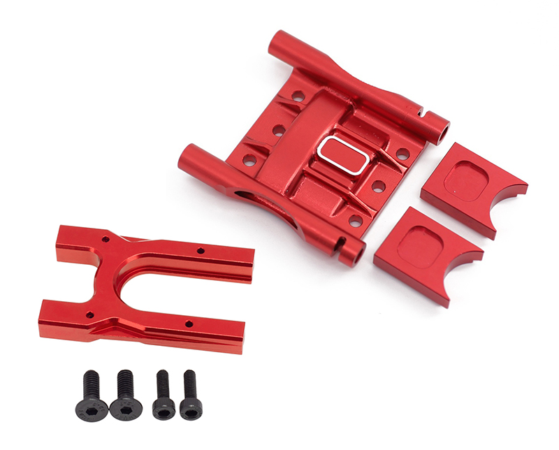 C31441RED Center Diff Cover w/ Mount for 1/8 Kraton, Outcast & Typhon 6S BLX ARA320499 - Image 1