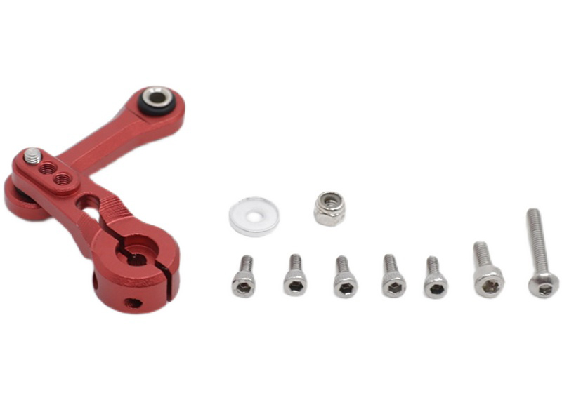 C31446RED 25T Steering Servo Horn & Linkage for 1/8 Kraton, Senton & Typhon 6S AR340061 - Image 1