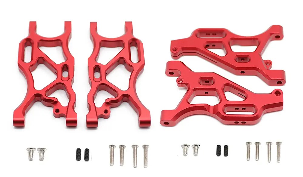 C31449RED Front & Rear Lower Arms for Arrma 1/8 Typhon 1/7 Limitless AR330503 AR330192 - Image 1