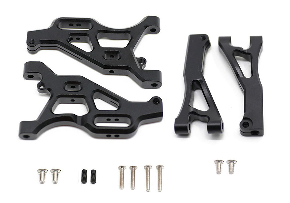 C31450BLACK Front Upper & Lower Arms for Arrma 1/8 Typhon & 1/7 Limitless AR330215 AR330503 - Image 1