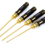 Metric Size Allen Hex Wrench Set 4pcs (1.5, 2, 2.5 & 3mm)