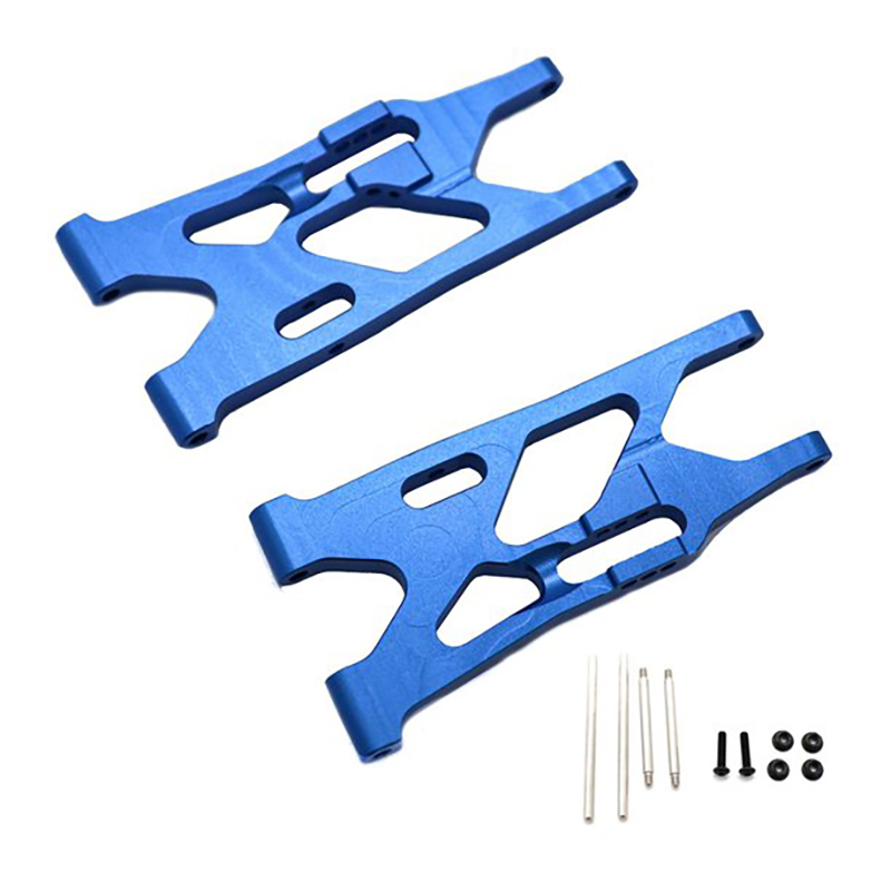 C31471BLUE Alloy Machined Rear Lower Arms for Losi 1/10 Lasernut U4 4WD Brushless RTR - Image 1