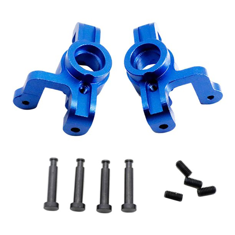 C31473BLUE Alloy Machined Steering Blocks for Losi 1/10 Lasernut U4 4WD Brushless RTR - Image 1