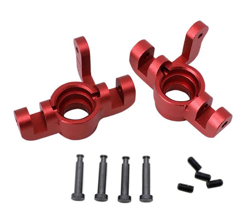 C31473RED Alloy Machined Steering Blocks for Losi 1/10 Lasernut U4 4WD Brushless RTR - Image 1