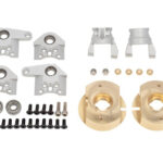 Alloy Caster & Steering Blocks w/ Weight Added 105g Each for Wraith 2.2 & RR10