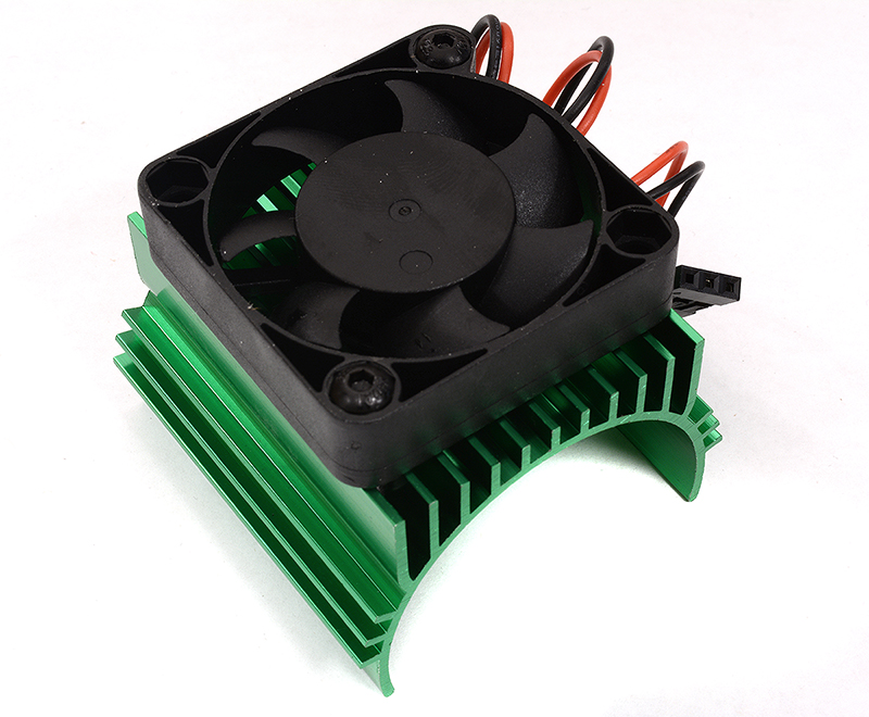 C31511GREEN Motor Heatsink w/ Cooling Fan 40x40mm for Brushless Motor 4074/4274/1515 Size - Image 1