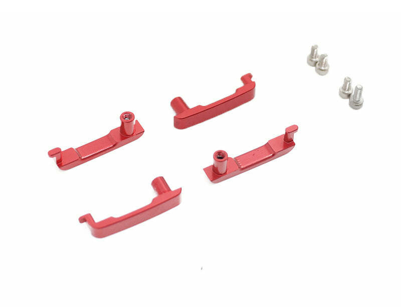 C31514RED Alloy Door Handles Add-On for Traxxas TRX-4 2021 Ford Bronco - Image 1