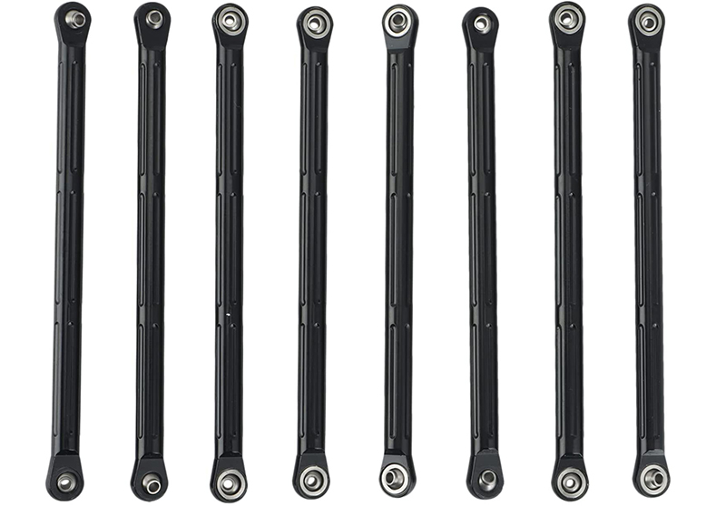 C31517BLACK Alloy Suspension Linkages (8) for Losi 1/8 LMT 1.0 4WD Monster Truck - Image 1