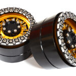 2.2 Size Billet Machined Alloy Spoke Wheels (2) 168g Each for 1/10 Scale Crawler