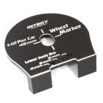 Billet Machined Aluminum Wheel Well Marker for 1/12 Scale - Black/Silver