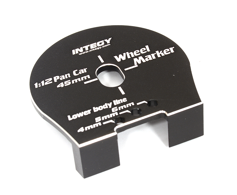 C31543BLACKSILVER Billet Machined Aluminum Wheel Well Marker for 1/12 Scale - Black/Silver - Image 1